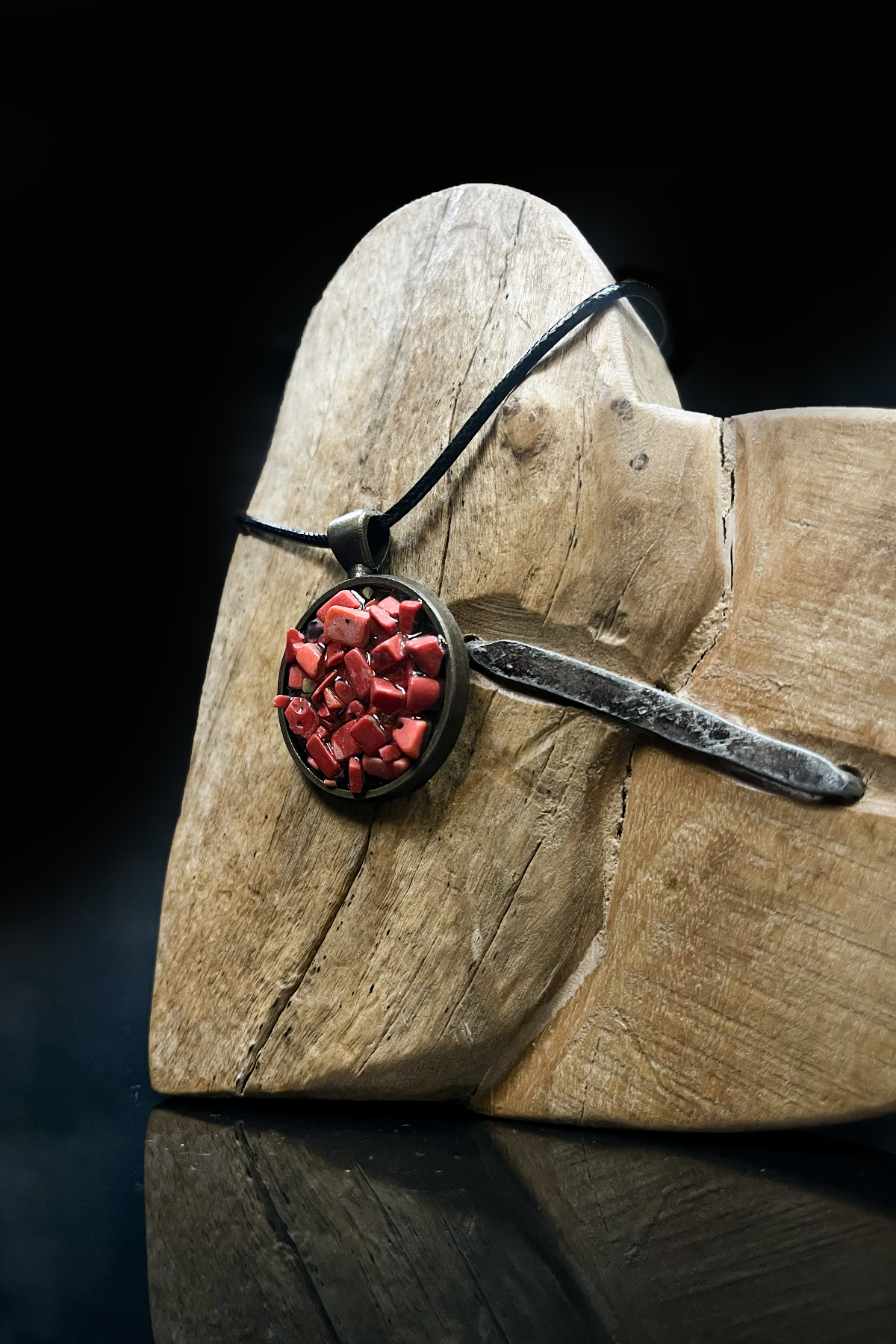 Gerçek Mercan Taşlı Kolye